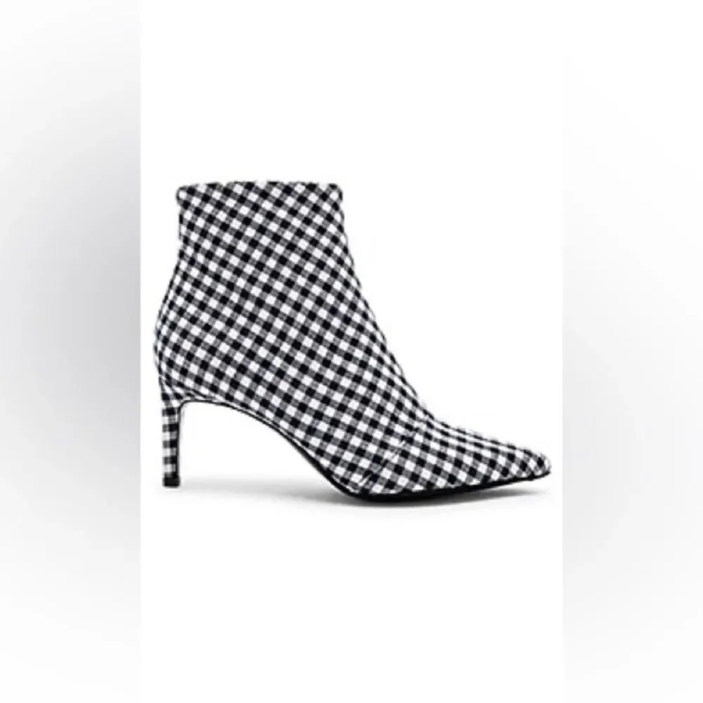 (AN-180) Rag & Bone Beha Boot in Navy Gingham - Picture 1 of 4